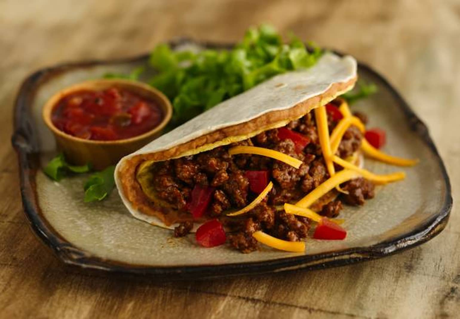 Double Layer Tacos Recipe From Old El Paso Old El Paso old-el-paso-fusion-soft-taco-kit-teriyaki-flavour-360g-woolworths
